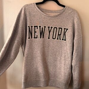 EUC, Aeropostale Gray New York Crew Neck Sweater